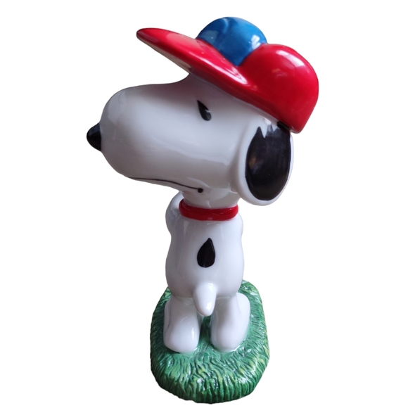 Peanuts Snoopy Baseball 1997 Ceramic Figurine By Flambro Imports - Picture 2 of 12